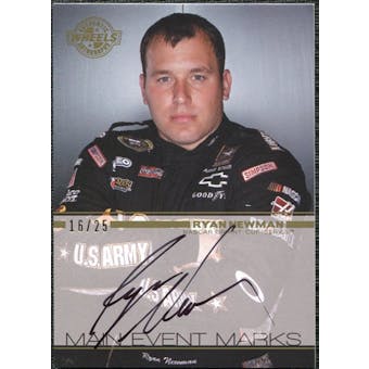 2011 Press Pass Wheels Main Event Marks Autographs Gold #MERN Ryan Newman 16/25