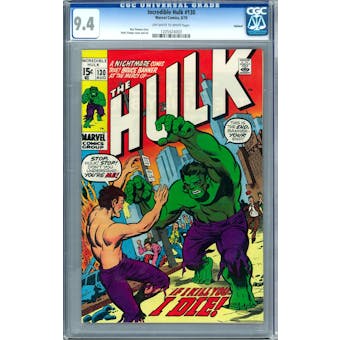 Incredible Hulk #130 CGC 9.4 Oakland Pedigree (OW-W) *1205424003*