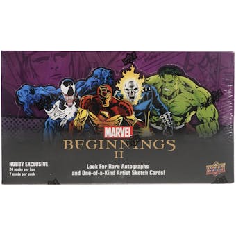 Marvel Beginnings II Trading Cards Hobby Box (Upper Deck 2012)