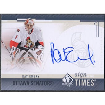 2010/11 SP Authentic #SOTRE Ray Emery Sign of the Times Auto