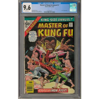 Master of Kung Fu Annual #1 CGC 9.6 (W) *1207360019*