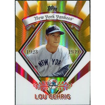 2009 Topps Legends Chrome Target Cereal Gold Refractors #GR15 Lou Gehrig