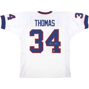 Thurman Thomas Autographed Buffalo Bills White Football Jersey