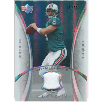 2007 Upper Deck Trilogy Materials Patch #JB John Beck /79
