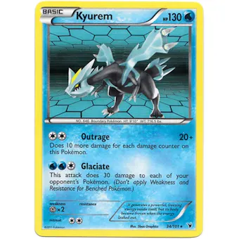 Pokemon Noble Victories Single Kyurem 34/101