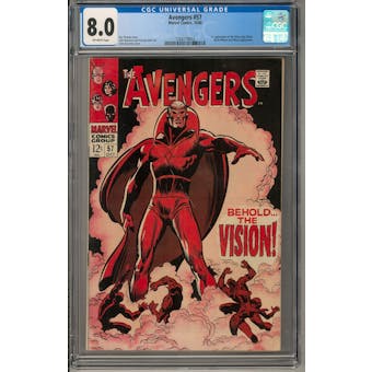 Avengers #57 CGC 8.0 (OW) *1208779002*