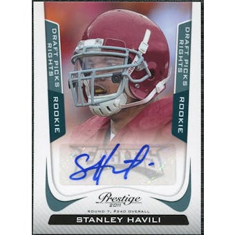 2011 Panini Prestige Draft Picks Rights Autographs #290 Stanley Havili /699