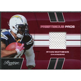 2011 Panini Prestige Prestigious Pros Materials Red #44 Ryan Mathews /250