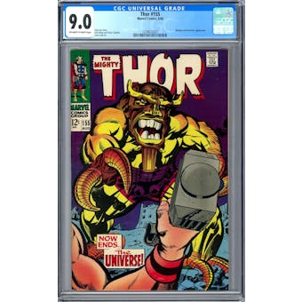 Thor #155 CGC 9.0 (OW-W) *1209612007*