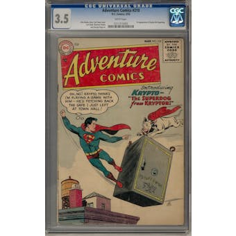 Adventure Comics #210 CGC 3.5 (W) *1211315005*