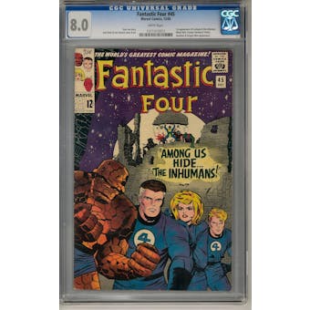Fantastic Four #45 CGC 8.0 (W) *1211315012*