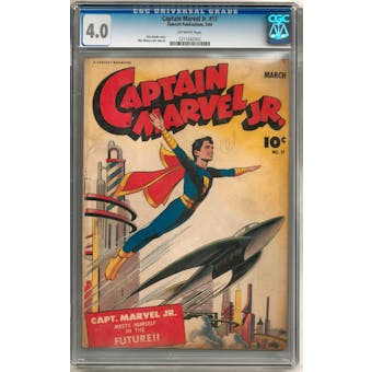 Captain Marvel Jr #17 CGC 4.0 (OW) *1211342002*