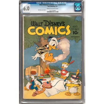 Walt Disney's Comics and Stories #24 CGC 6.0 (C-OW) *1211374005*