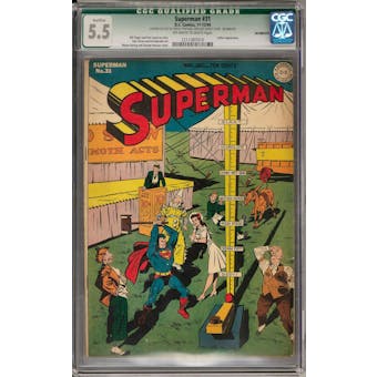 Superman #31 Qualified CGC 5.5 (Incomplete) (OW-W) *1211387010*