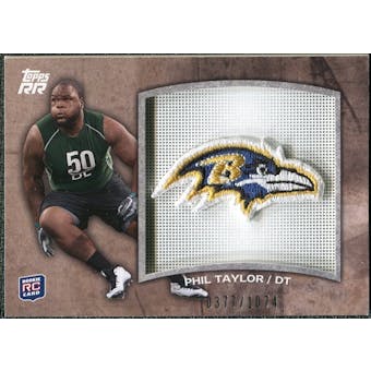 2011 Topps Rising Rookies Rookie Team Patches #RTPPT Phil Taylor /1074