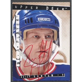 1994/95 Be A Player Autographs #46 Brian Leetch Auto