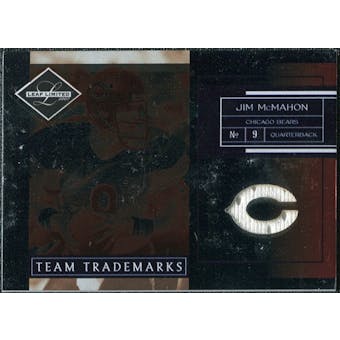 2007 Leaf Limited Team Trademarks Materials Team Logo #37 Jim McMahon /50