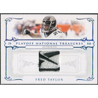 2007 Playoff National Treasures Material Prime Brand Logo #30 Fred Taylor /10