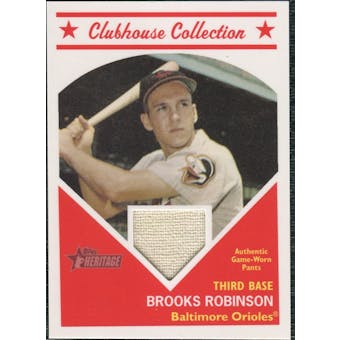 2008 Topps Heritage Clubhouse Collection Relics #BR Brooks Robinson HN B