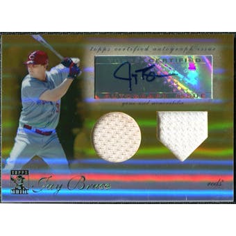 2009 Topps Tribute Autograph Relics Gold #JB1 Jay Bruce Auto /25