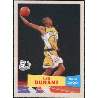 2007/08 Topps 1957-58 Variations #112 Kevin Durant Rookie Card