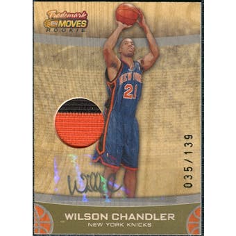 2007/08 Topps Trademark Moves Rookie Relic Ink #87 Wilson Chandler Autograph 35/139