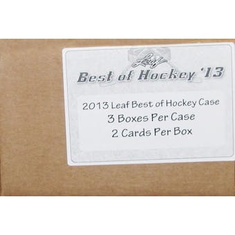 2013 Leaf Best Of Hockey Hobby 3-Box Case