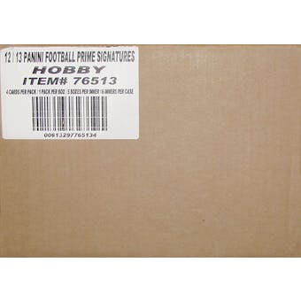 2012 Panini Prime Signatures Football Hobby 30-Box Case