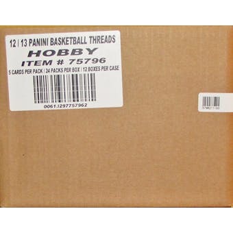 2012/13 Panini Threads Basketball Hobby 12-Box Case