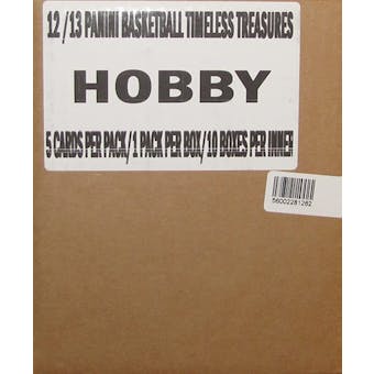 2012/13 Panini Timeless Treasures Basketball Hobby 10-Box (Tin) Case