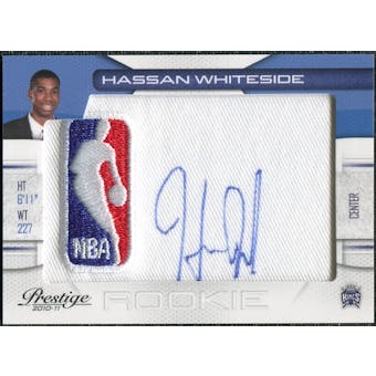 2010/11 Panini Prestige NBA Draft Class NBA Logoman Signatures #36 Hassan Whiteside Autograph /10