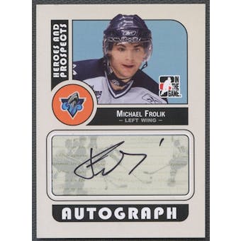 2008/09 ITG Heroes and Prospects #AMFR Michael Frolik Auto
