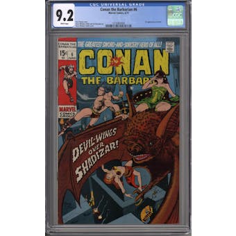 Conan the Barbarian #6 CGC 9.2 (W) *1216063004*