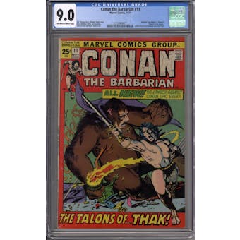 Conan the Barbarian #11 CGC 9.0 (OW-W) *1216063017*