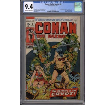 Conan the Barbarian #8 CGC 9.4 (OW-W) *1216933013*