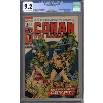Conan the Barbarian #8 CGC 9.2 (OW-W) *1216933014*
