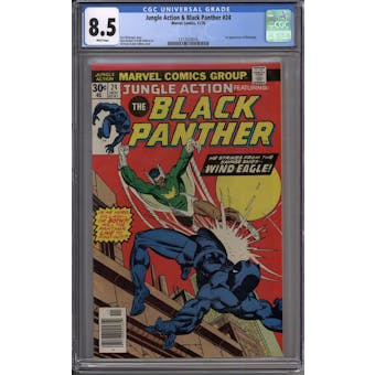 Jungle Action & Black Panther #24 CGC 8.5 (W) *1217023016*