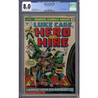 Hero For Hire #8 CGC 8.0 (OW-W) *1217024009*