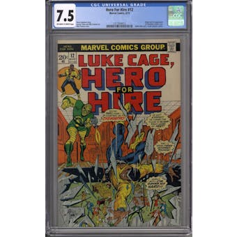Hero For Hire #12 CGC 7.5 (OW-W) *1217024012*