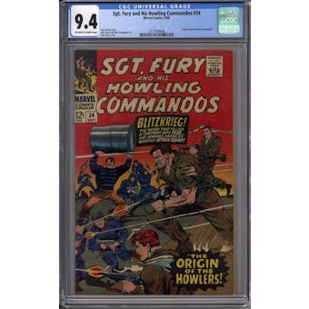 Sgt. Fury and His Howling Commandos #34 CGC 9.4 (OW-W) *1217530006*
