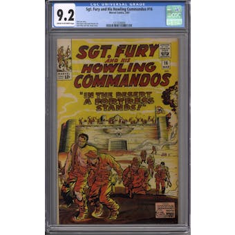 Sgt. Fury and his Howling Commandos #16 CGC 9.2 (C-OW) *1217530009*