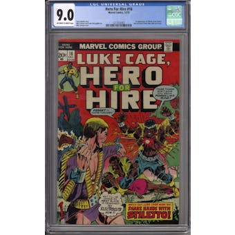 Hero For Hire #16 CGC 9.0 (OW-W) *1217532007*