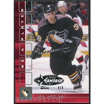 2001/02 BAP Memorabilia NHL All-Star Fantasy Ruby #139 Jan Hrdina 1/1