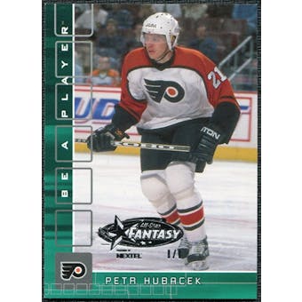 2001/02 BAP Memorabilia NHL All-Star Fantasy Emerald #185 Petr Hubacek 1/1