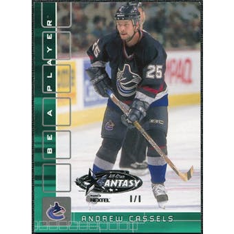2001/02 BAP Memorabilia NHL All-Star Fantasy Emerald #254 Andrew Cassels 1/1