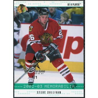 2002/03 BAP Memorabilia NHL All-Star Fantasy Emerald #138 Steve Sullivan 1/1