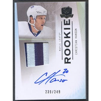 2009/10 The Cup #144 Christian Hanson Rookie Patch Auto #239/249