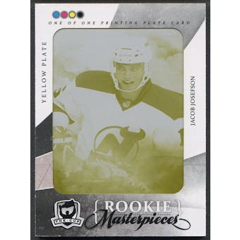 2010/11 The Cup #218 Jacob Josefson Printing Plate Artifacts Yellow #1/1