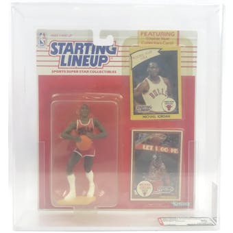 1990 Kenner Starting Lineup Basketball Michael Jordan AFA 80 Y-NM (Reed Buy)