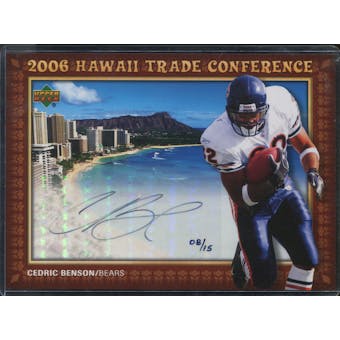 2006 Upper Deck Hawaii Trade Conference Signature Jumbos #HTC13 Cedric Benson 8/15